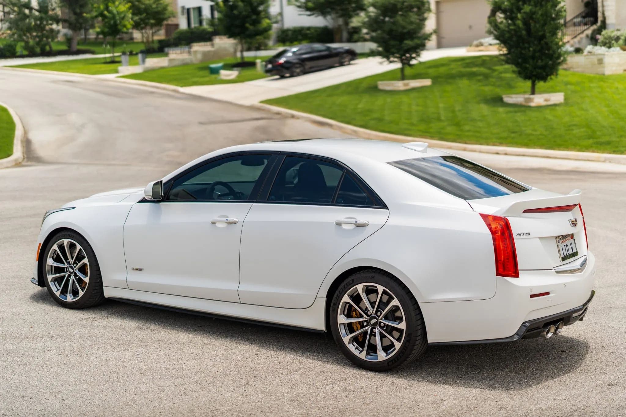 13k-Mile 2016 Cadillac ATS-V Crystal White Frost Edition Sedan, view